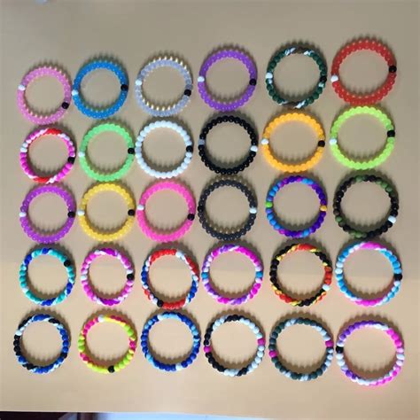 23 P Lokai bracelet 23 colors Red Clear Blue Pink Camouflage neon lokai ...