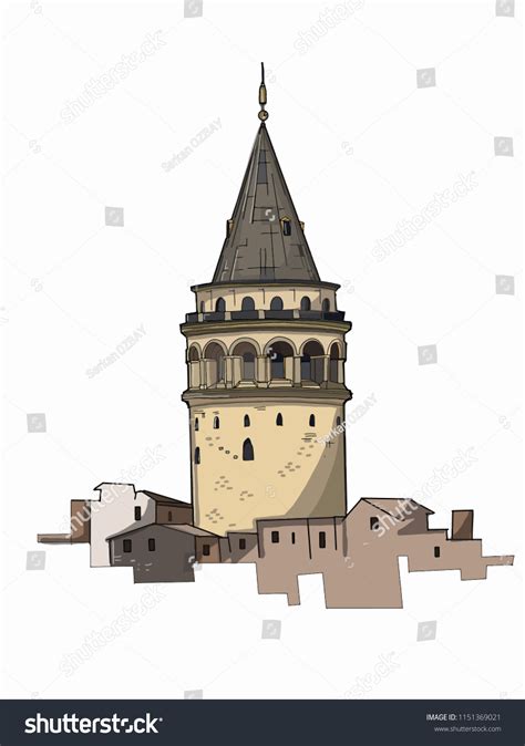 Galata Tower History Illustration Stock Illustration 1151369021 ...