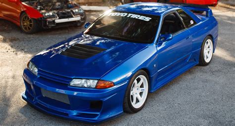 Tuned Bayside Blue Nissan R32 GT-R Puts Out 550 WHP | Carscoops