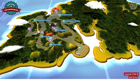 Introduction and map | Jurassic Park III - secrets in free roam - LEGO ...