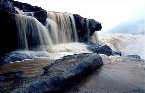 Hukou - famous waterfall on the border of Shanxi and Shaanxi provinces