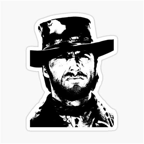 "Clint Eastwood -Blondie" Sticker for Sale by bassdmk | Redbubble