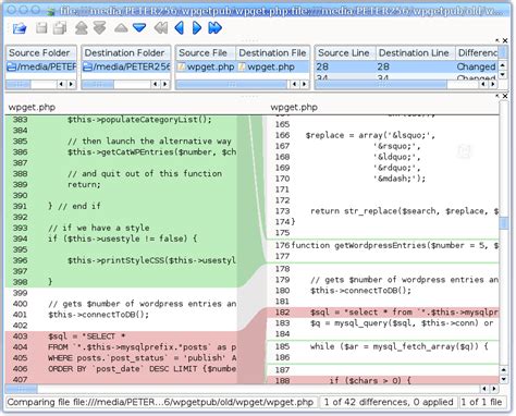 Compare two files side-by-side with Kompare | FOSSwire