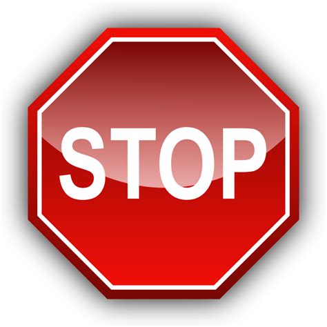 Public Domain Clip Art Image | Illustration of a stop sign | ID: 13488697216929 ...