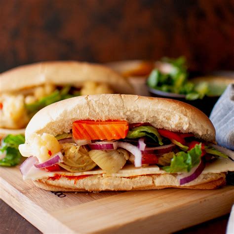 Vegetarian Hoagie Sandwich Recipe | Cook's Hideout