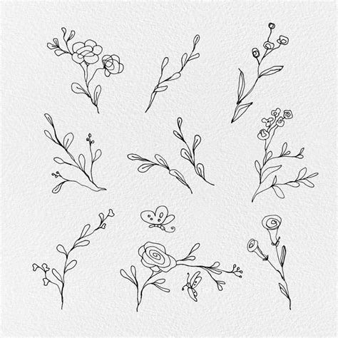 Free Floral Lines Cliparts | Gogivo