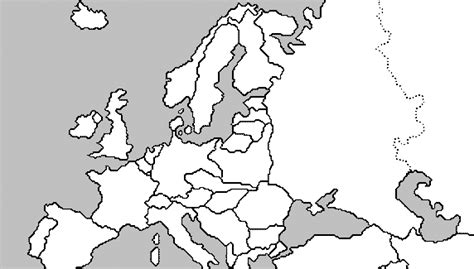 Blank Map Europe World War Ii