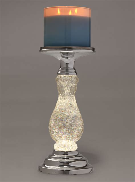 Bath and Body Works Swirling Glitter Pedestal/Candle Holder - town-green.com