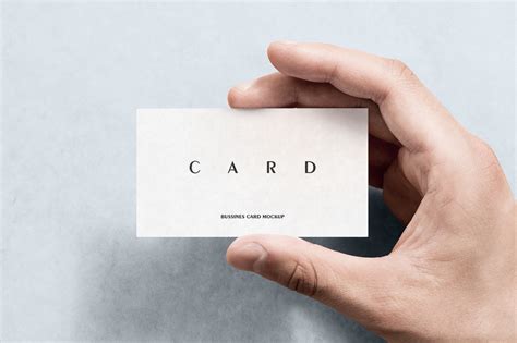 Business Card Mockup on Yellow Images Creative Store - 86586