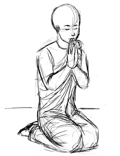 Person Praying Drawing at GetDrawings | Free download