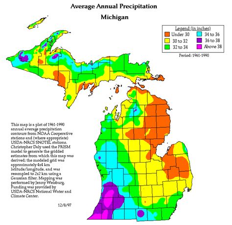 Michigan Map Climate