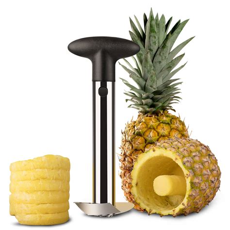 Pineapple Corer Slicer Peeler, Stainless Steel Eye Remover Decorer ...