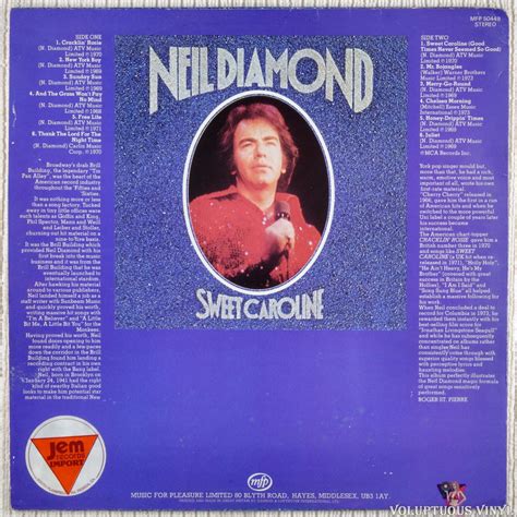 Neil Diamond – Sweet Caroline (1978) Vinyl, LP, Compilation, Stereo – Voluptuous Vinyl Records