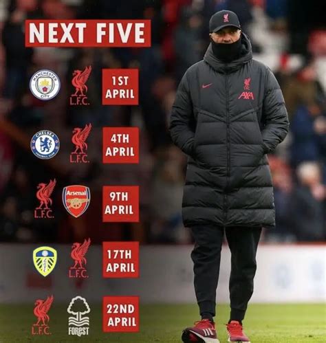 Liverpool's next five fixtures could define their season - DaveOCKOP