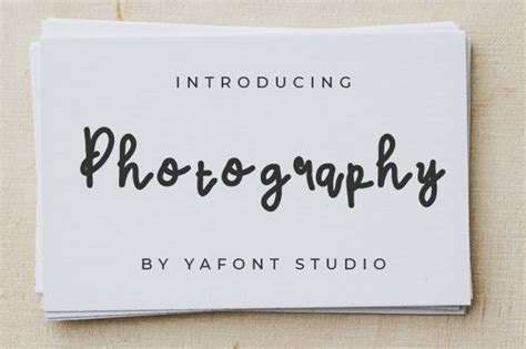 Photography Font | Masyafistd | FontSpace