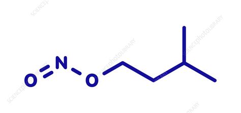 Amyl nitrite molecule - Stock Image - C045/7187 - Science Photo Library