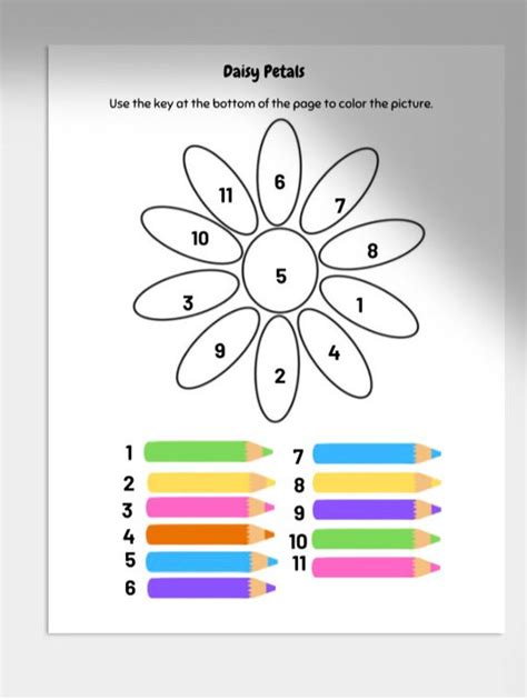 Daisy Petals COLORING Activity - Etsy