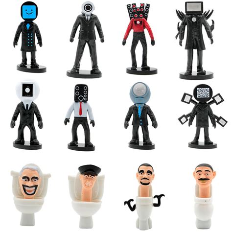 Buy Skibi-Toilet Toy Figure,12pcs Skibi-Toilet Cool Game Character Action Toy Figure for Kids ...