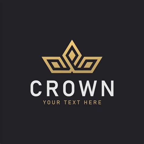 Premium Vector | Luxury Crown logo design