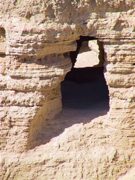 Cave #4 at Khirbet Qumran; location where the Dead Sea scrolls were discovered. | Dead sea ...