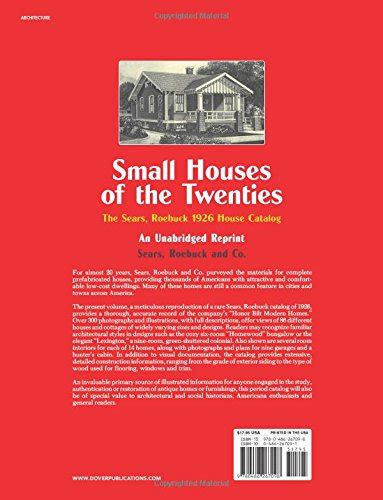 Sears, Roebuck Catalog of Houses, 1926: Small Houses of the Twenties ...