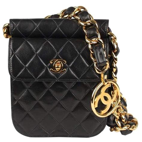 Chanel Vintage Runway Waist Fanny Pack Belt Bum Bag, 1990s For Sale at 1stdibs