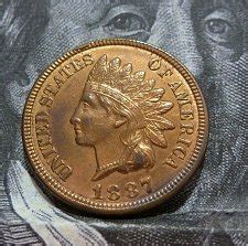 1887 Indian Head Cent Bronze Composite Penny: Value and Prices