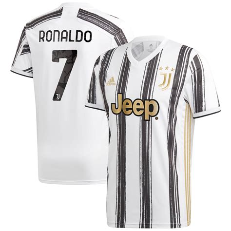 Men's adidas Cristiano Ronaldo White Juventus 2020/21 Home Replica ...