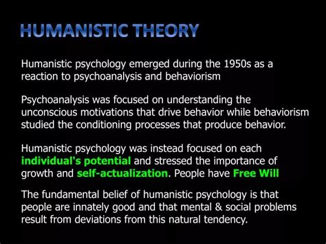 PPT - HUMANISTIC THEORY PowerPoint Presentation, free download - ID:2742615