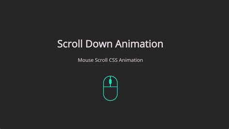 Scroll Down Mouse Animation Using Only HTML and CSS | Animated Mouse Scroll Using HTML & CSS ...