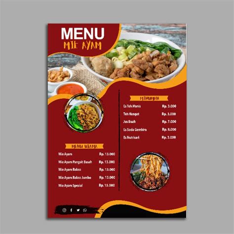 Jasa Desain Menu Makanan Profesional Shopee Indonesia - Riset