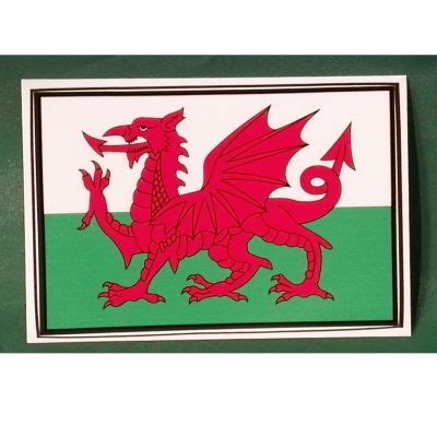 WALES FLAG CAR STICKER | The British Store