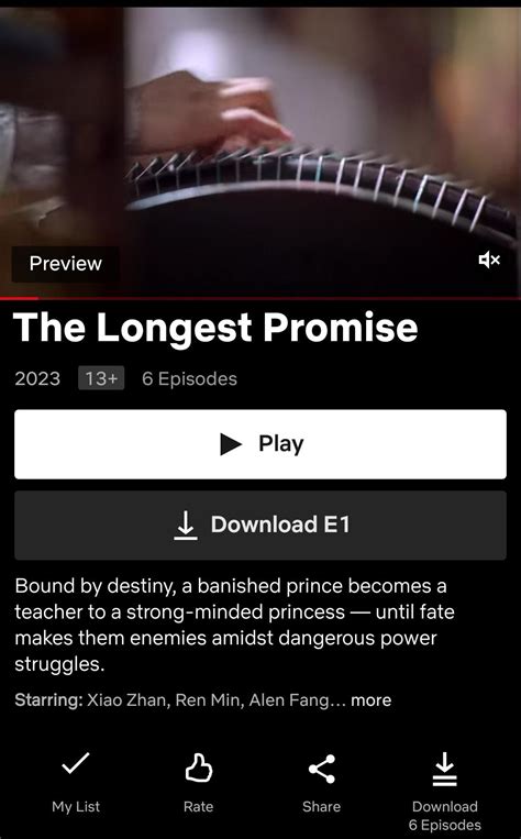 The Longest Promise on Netflix : r/CDrama