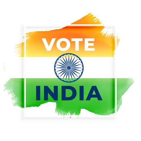 Free Vector | Abstract election vote india background