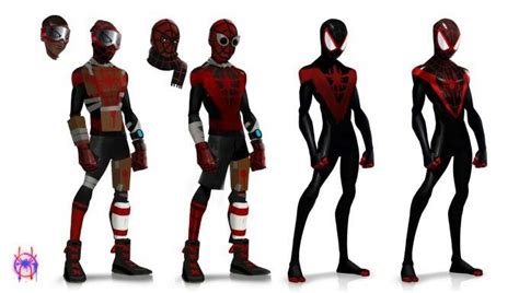 three different types of spider - man costumes are shown