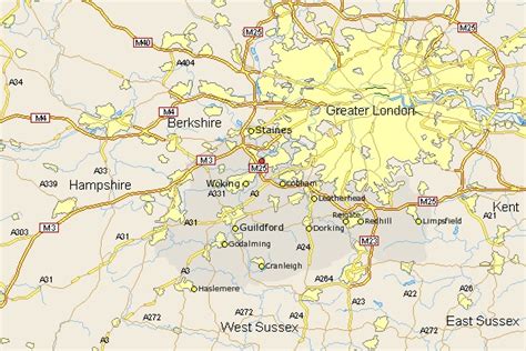 Addlestone Map - Street and Road Maps of Surrey England UK (I always recall seeing this type of ...