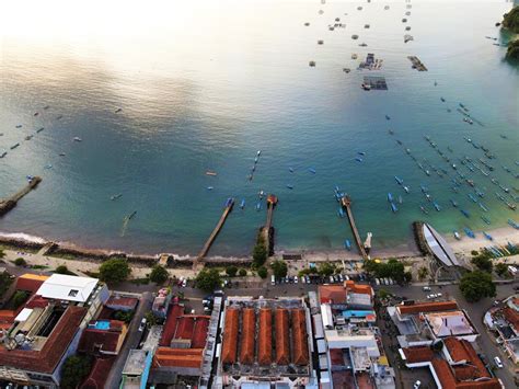 Aerial view of Pangandaran Beach, Indonesia. · Free Stock Photo