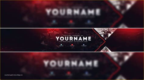 Free Youtube Gaming Banner Template Of Header Template Gaming Banner ...