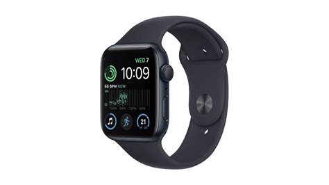 Apple Watch SE (2nd Gen) - Midnight Aluminium Case with Midnight Sport Band (44mm, GPS ...