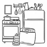 Colorful Kitchen Appliances Coloring Page 5232 4351 sketch template