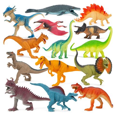 Buy Boley14-Pack Dinosaur Toys for Kids with Educational Booklet - 9 ...