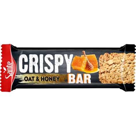 Crispy bar oat and honey 40g - Sante Export