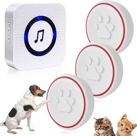 ChunHee Dog Doorbell/Doggie Doorbell/Puppy Training/Dog Bells Toilet Training Smart Buttons Dog ...