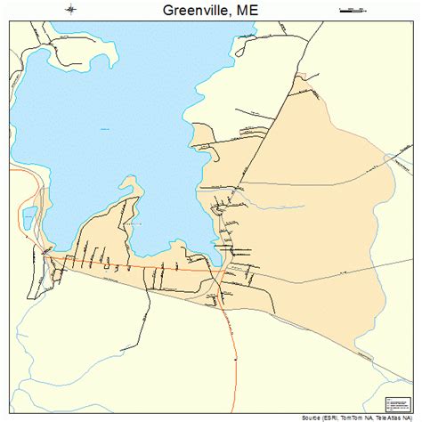 Greenville Maine Street Map 2329500