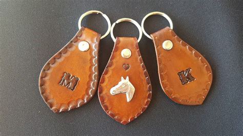 Personalised Leather Key Tags | Indy's Halters