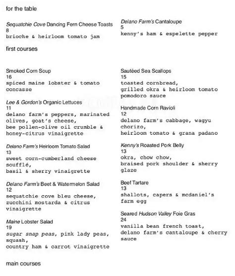 St. John's Restaurant Menu - Urbanspoon/Zomato