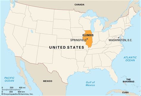 Map Of Usa Chicago With States And Cities - Gretel Hildagarde