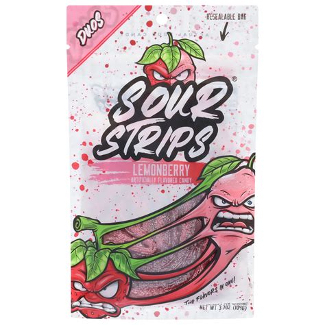 Sour Strips Lemonberry Candy - Shop Candy at H-E-B