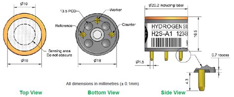 Hydrogen Sulfide Sensor H2S Sensor - H2S-A1