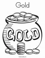 Gold Coloring Page  Twisty Noodle sketch template